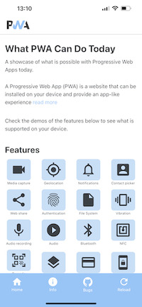 What PWA Can Do Today screenshot